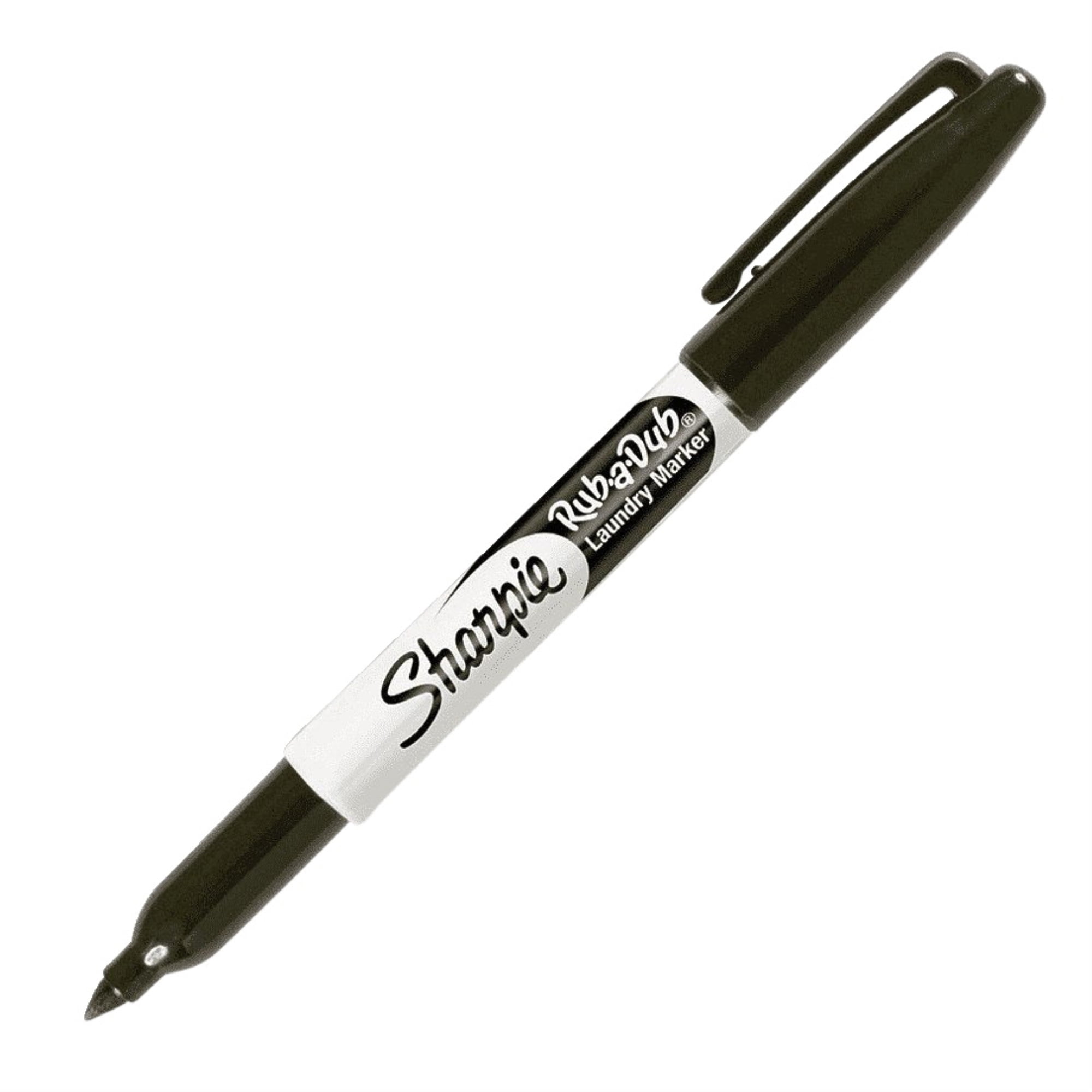 Sharpie Rub-a-Dub Laundry Marking Pen, Fine Tip, Black