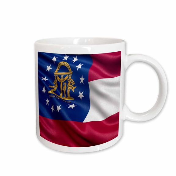 3drose, Georgia State Flag, 11oz Mug