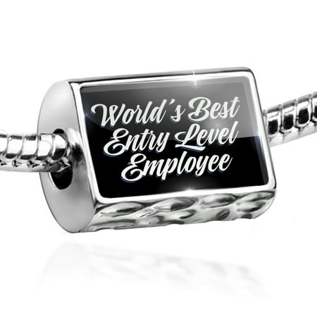Bead Classic design World's Best Entry Level Employee Charm Fits All European