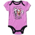 thumbnail image 2 of Disney Nightmare Before Christmas Jack Skellington Sally Zero Newborn Baby Girls Bodysuit Pants and Headband 3 Piece Outfit Set Newborn to Infant, 2 of 5