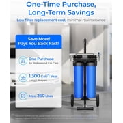 Waterdrop Spotless Car Wash System with Bypass Valve, Deionized Water System, Spot Free, Works for All Vehicles, RV, Motorcycles, Windows, Boats, Planes and More, 20 Inches