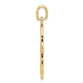 thumbnail image 2 of 14K Yellow Gold Charm Pendant 40 mm 21 Filigree Chamseh, 2 of 4