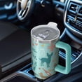 thumbnail image 4 of 1pc veterinary 40oz Tumbler with Straw & Handle - Insulated Stainless Steel Cup | Holiday Gift for Man Women (Christmas, Valentine's, Birthday), 4 of 5