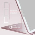 thumbnail image 6 of AGPtek 3xMagnifying 32LED Lighted Vanity Makeup Mirrors Touch Screen USB Portable Stand, 6 of 10
