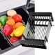 thumbnail image 1 of Escurreplatos Escurridor de platos, escurridor de platos, cesta de drenaje para fregadero para accesorios del hogar (L negro) Wdftyju  Libre de BPA, 1 of 2
