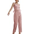 thumbnail image 1 of Gibobby camisón de talla grande Pijamas de mujer Lencería Lencería de satén Sexy Camisón Slips Conjuntos de dormir Sexy Slips Ropa de dormir Conjuntos de camisón (Rosa, L), 1 of 5