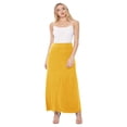 thumbnail image 3 of MOA COLLECTION Women's Ultra Comfort Stretch Maxi Skirt Relaxed Fit for Everyday Elegance, 3 of 4
