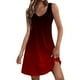 thumbnail image 1 of Vestido de Verano para Mujeres Gradiente Impreso Bolsillo sin Mangas Vestido Casual Cuello en V para Diario Y Fiestas, 1 of 5