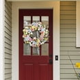 thumbnail image 4 of S SERENABLE Artificial Easter Egg Wreath, Artificial Flower Garland, Outside Wreaths Greenery Garland, for Holiday Celebration Front Door, 4 of 7