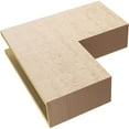 thumbnail image 6 of 6"W x 24"D x 24"H Thin Chapel Hill Rough Cedar Woodgrain TimberThane Corbel, Primed Tan, 6 of 6