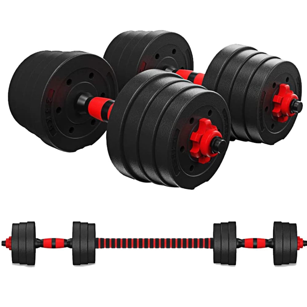 66LBS Dumbells Pair of Gym Weights Barbell/Dumbbell Body Building Weight Set 
