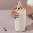 thumbnail image 7 of Taotanxi 16 Oz Stainless Steel Vacuum Insulated Mug With Lid And Straw [Travel Mug] Double Water Coffee Mug For Home Office Kitchen Outdoor Ideal For Ice/Hot Drinks - Beige, 7 of 7