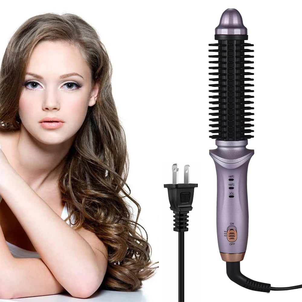 Jinyi Professional 2Way Rotating Curling Iron Hair Brush 2in1 Curler