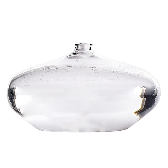 yotijay Refillable Glass Oil Lamp Clear Modern Decorative High Temperature Resistant Oil