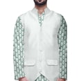 thumbnail image 4 of Atasi Traditional Printed Kurta Churidar Pajama Set With Nehru Jacket For Men, 4 of 5