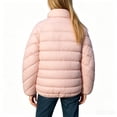 thumbnail image 5 of YUANxueke Puffer Jacket for Girls Long Sleeve Full Zip Quilted Coat Lightweight Stand Collar Warm Tops,Pink,7-8Years, 5 of 7