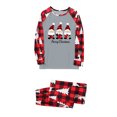 thumbnail image 5 of Odeerbi Christmas Pajamas for Family Holiday Long Sleeve Family Christmas Pajamas Matching Sets Dad Casual Printed Top Pants Outfits Loungewear Two-Piece Sleepwear Xmas PJs Set Red, 5 of 5