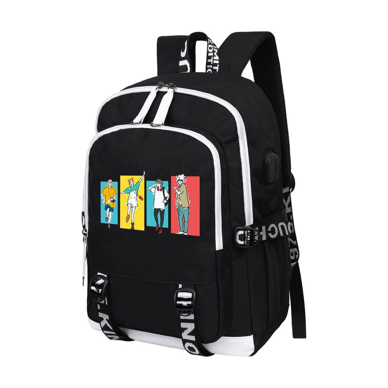 Batman Backpack w/ USB Charging Port Shoulder Bag Schoolbag Laptop Student Bag 