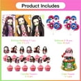 thumbnail image 6 of Demon Slayer Girl Nezuko Party Supplies Cake Topper Decor Kit Latex Balloons Birthday Decorations Banner Backdrop, 6 of 6