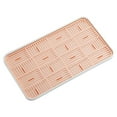 thumbnail image 2 of Latrodar Draining Board, Household Double Layer Dr-ain Tray, Kitchen Fruit And Vegetable Dish Storage Tray, Plastic Tea Tray Orange Durable 8.88x1.08 Inch, 2 of 5