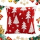 thumbnail image 3 of Funda Almohada para Festival Cojín Navideña (árbol Navidad) Rojo, 3 of 9