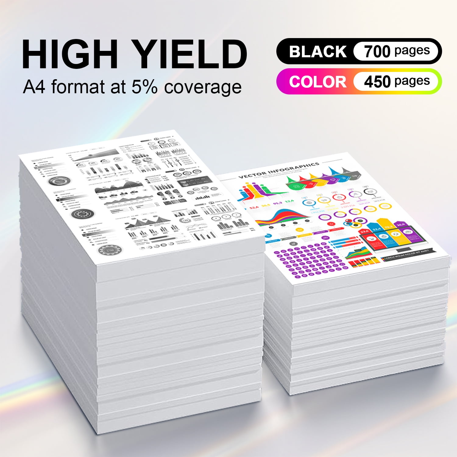 Printer Ink 65 for 65XL Ink Cartridge Black Color Compatible for 65 Ink Cartridge for Printer Ink 65 for DeskJet 3772 3752 3755 3700 Envy 5055 5010