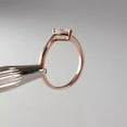 thumbnail image 4 of solitaire jewels 1.5CT Heart Moissanite Cross Over Shank Solitaire Engagement Ring For Women, 10K Rose Gold, 4 of 5