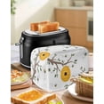 thumbnail image 4 of Bees Branches Small Toaster Cover 2 Slice, Kitchen Appliance Covers, Farmhouse Spring Botanical Watercolor Toaster Oven Cover with Loop, Bread Machine Cover Polyester Dust Cover Protection, 4 of 4