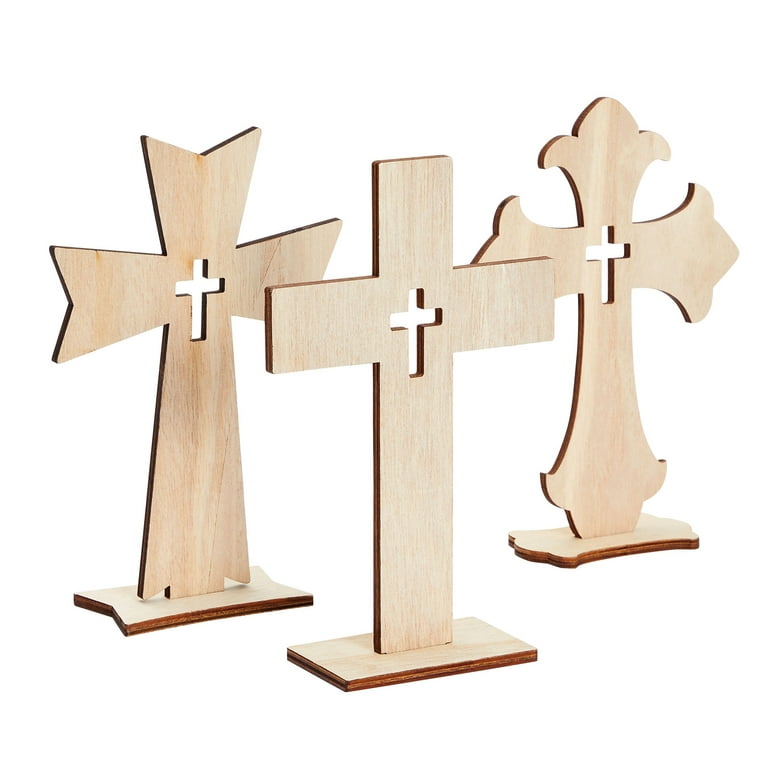 Unfinished Wooden Cross  Wood Crosses for Crafts