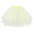 thumbnail image 2 of Riforla Soft Tutu Skirt Toddler Party Carnival Womenl Mesh Tutu Skirt Girls Long Formal Dress Women's Skirts Yellow M, 2 of 3