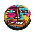 thumbnail image 3 of XMXY Expressionism Abstract Splash Design Spare Tire Cover, Universal Waterproof Cover for Jeep RV Tire Wheel Protection, 17 inch, 3 of 8