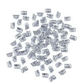 thumbnail image 1 of Cuentas de Rastas de Metal para Trenzas de Plata Sunnimix 100 Piezas, 1 of 8