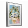 thumbnail image 3 of Stupell Industries Abstract Tropical Bungalow Gray Framed Print Under Glass, design by LSR Design Studio, 16 x 13, 3 of 10