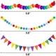 thumbnail image 5 of Decoración Colorida para Fiestas del Día del Niño para Días Festivos, Cumpleaños y Carnavales - 33 Piezas con Abanicos de Papel para Colgar, Pompones, Cintas de Tela y Guirnaldas de Banderines, 5 of 5