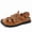 Yellow Brown, variant on Hand-Stitched Closed-Toe Men'S Hiking Sandals, Summer Breathable Mesh Outdoor Shoes, Non-Slip Wear-Resistant Water Shoes