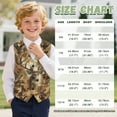 thumbnail image 7 of Garronmavis Cute Yellow Camo Boys Vest Size 9-10 Versatile Deer Sleeveless Slim Fit Vests Outfit Lightweight Formal Waistcoat Vests with Pockets Stylish Boy's 3 Button Formal Suit Vest, 7 of 7