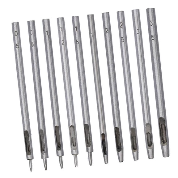 Heavy Duty Alloy Hollow Leather Hole Tool for Belts, Shoes, Watch Band Crafting & Repair