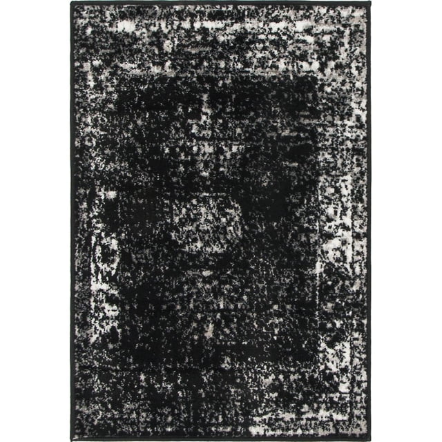 Unique Loom Sofia Collection Area Traditional Vintage Rug, French Inspired Perfect for All Home Décor, 2' 2 x 3' 0 Rectangular, Black/Ivory