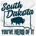thumbnail image 2 of South Dakota You've Heard Pun Bison Womens Slim Fit Graphic Tee Brisco Brands X, 2 of 5