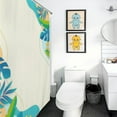 Fabric Shower Curtain Liner 70x72 Shower Curtain Curved Rod Dot Shower