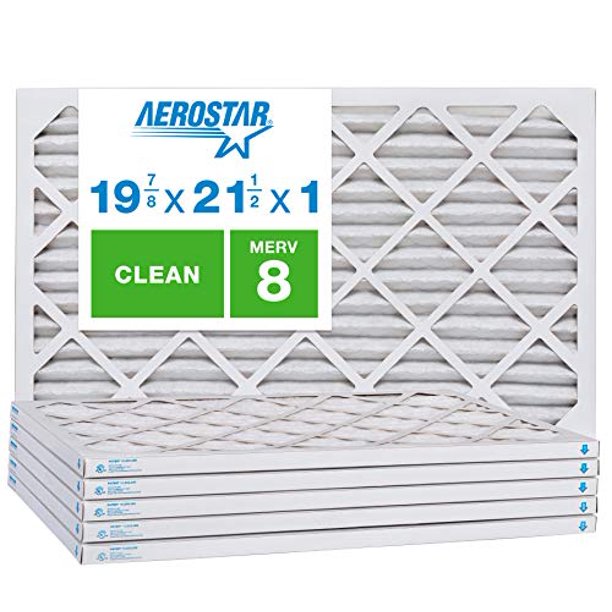 Aerostar Clean House 19 7/8 x 21 1/2x1 MERV 8 Pleated Air Filter, Made