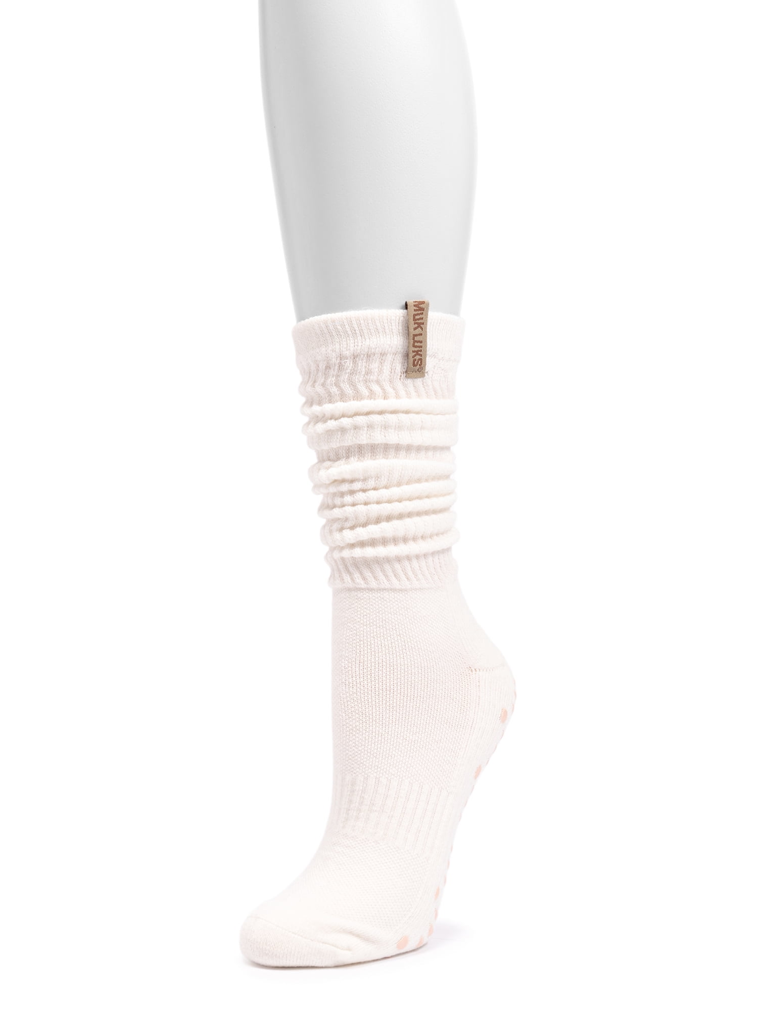 MUK LUKS Women's Pilates Slouch Sock, 1-Pack, Shoe Sizes 6-10