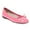 Pink, variant on FSJ Women Square Toe Slip on Ballet Shoes Bowknot with Pearls Flats Comfortable Dance Work Shoes Size 8 Pink