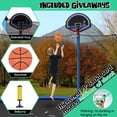thumbnail image 4 of Gymax Trampoline Récréatif de 12 Pi avec Filet d'Enceinte Intérieur, Panier de Basketball, Échelle, 4 of 10