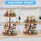 thumbnail image 3 of Organizador giratorio Lazy Susan OVICAR, ajustable, 2 niveles, madera, 3 of 7