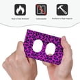 thumbnail image 4 of DouZhe 1-Gang Duplex Outlet Cover, Pink Leopard Design Decorative Wall Plates, 4 of 7