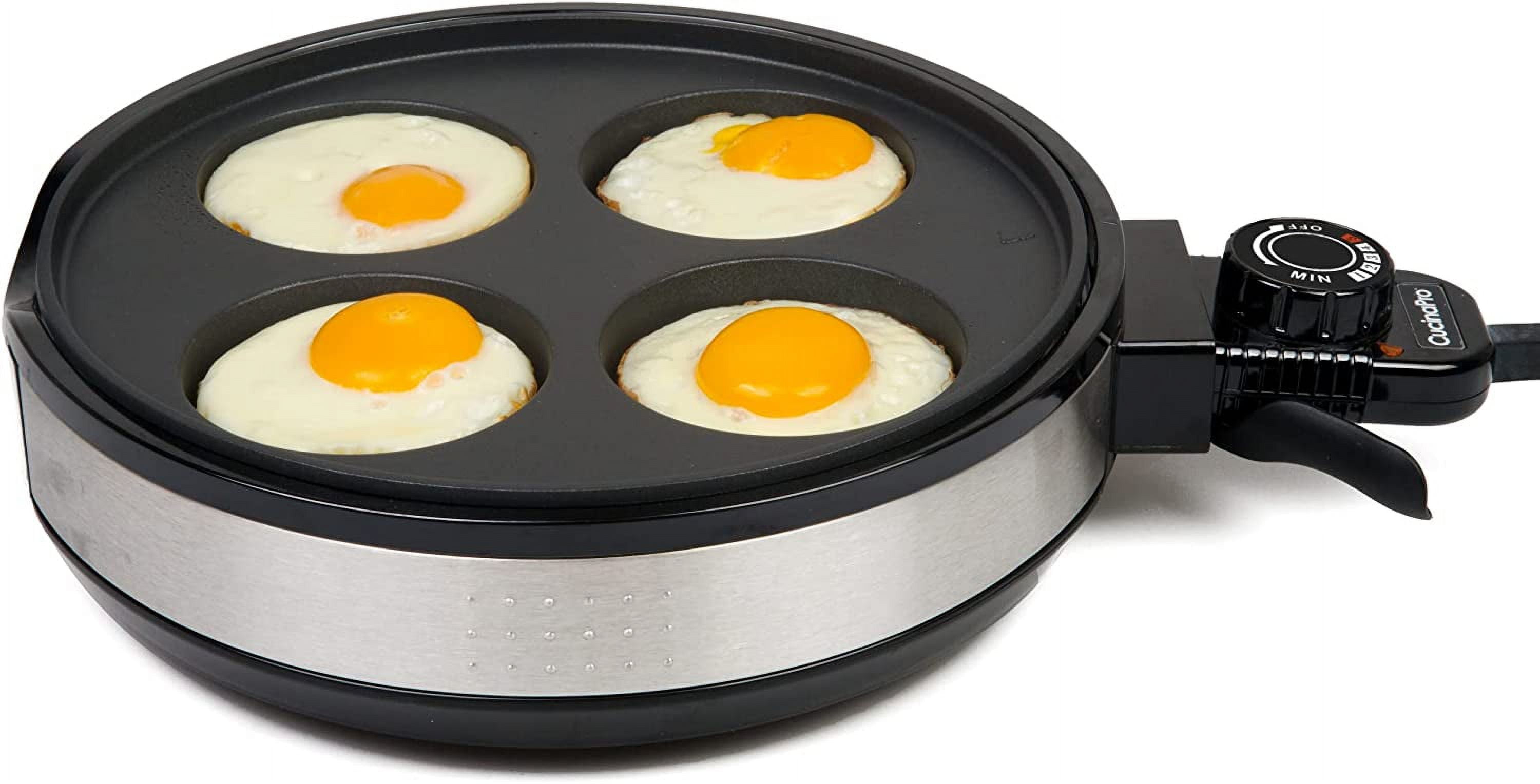 Cucinapro Multi Baker Deluxe- Baking Made Easy- Electric Appliance w Temp Control, 3 Interchangeable Skillets for Grilling, Baking or Dessert - Grilled Cheese, Omelets Pizza, Sandwiches, Cake Pops