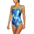 thumbnail image 5 of Charmo Women's Printed Athletic One Piece Swimsuit Sports Swimwear Training Suit, 5 of 6