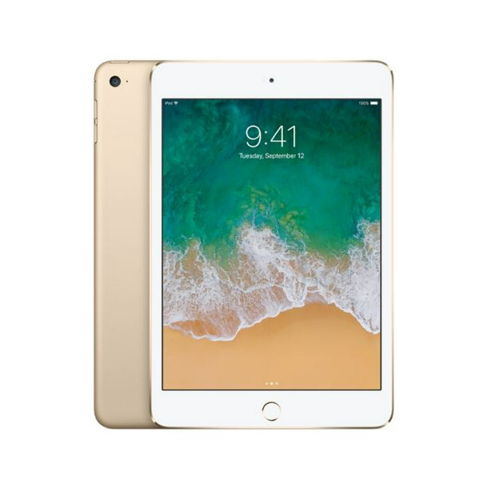 Refurbished Apple iPad Mini 4 Wifi, 32 GB, Gold - Walmart.com - Walmart.com