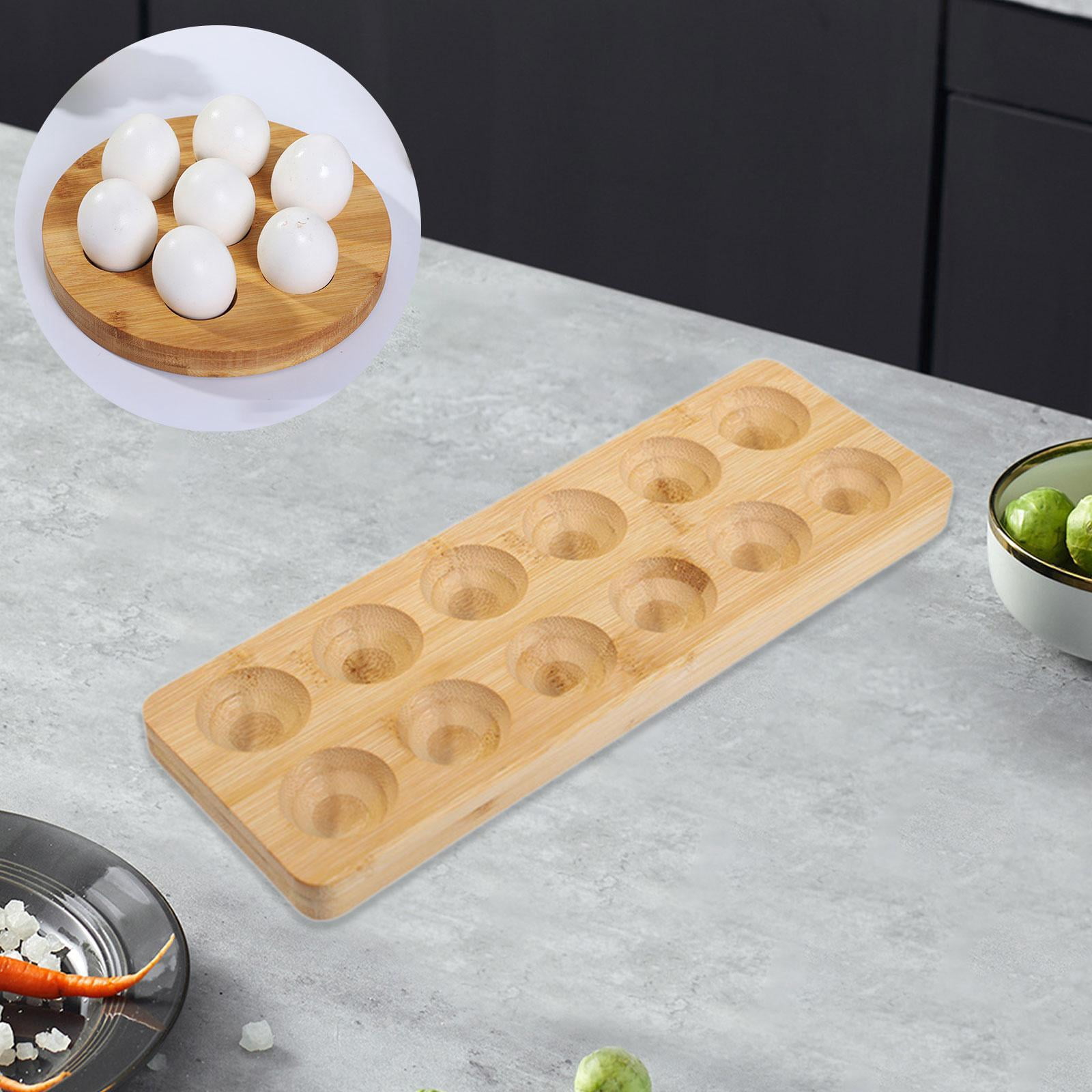 TISHITA Egg Holder Egg Container Portable Storage Compartment, Organizer Rack for Supermarket, Refrigerator Household Tablet, Table Top, F